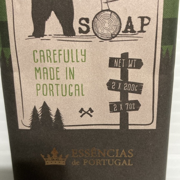 ESSENCIAS de PORTUGAL Cedar Triple Milled Soap Bath Bar Washcloth Gift Set - Picture 10 of 16